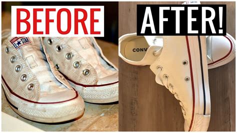 best way to clean white converse tennis shoes.